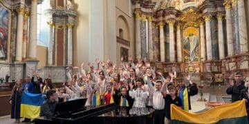 Діти з Харкова подякували Литві концертом у Вільнюсі