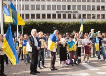 У Стокгольмі громада провела акцію на підтримку України