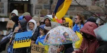 Українці в Данії провели ходу за свободу військовополонених
