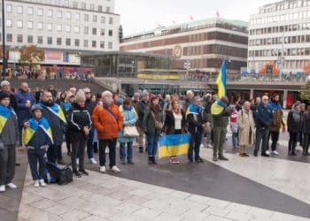 Громада в Стокгольмі провела акцію на підтримку України